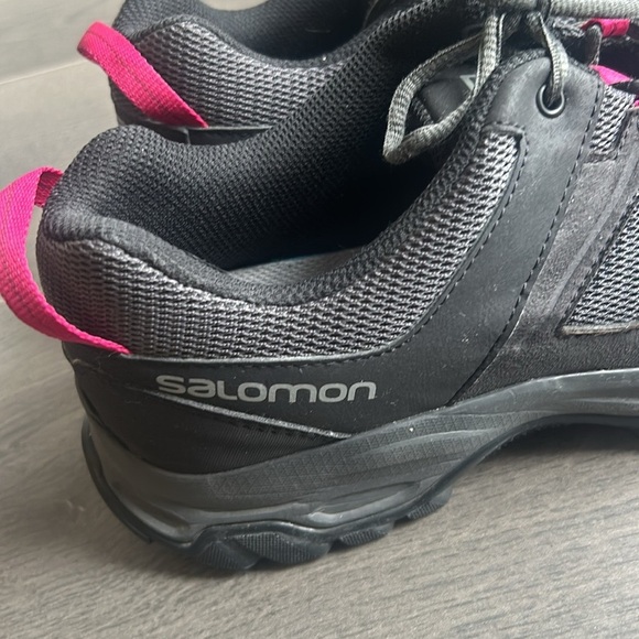 Salomon Contagrip Ortholite Black Hiking Trail Shoes Sneakers Women size 9.5 - Picture 9 of 13